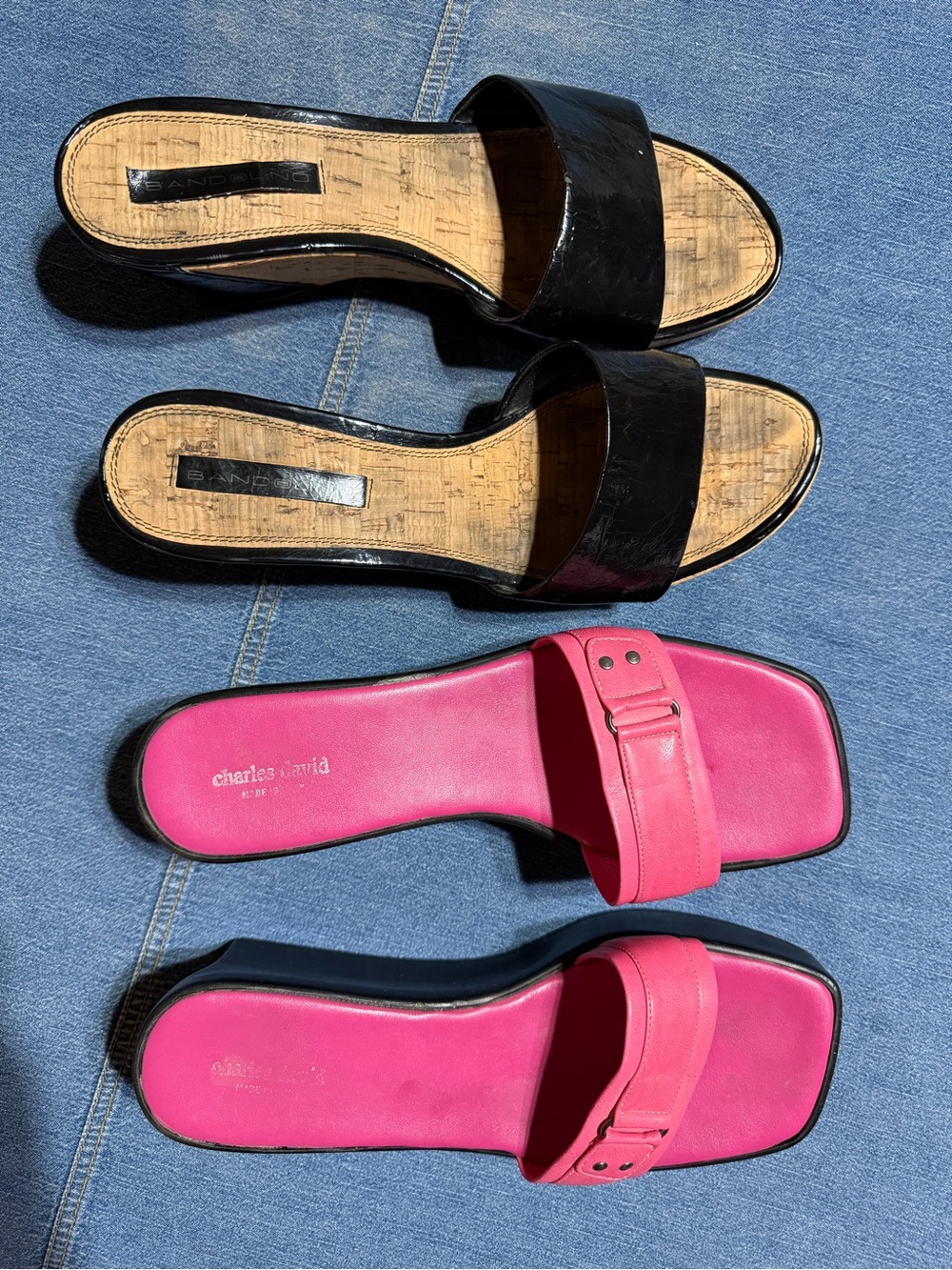 Bandolino & Charles David sandals. Both in excellent condition! 2 for 1 deal!